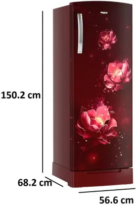 Whirlpool 215 L Direct Cool Single Door 5 Star Refrigerator with Base Drawer (Wine Abyss, 230 IMPRO ROY 5S INV WINE ABYSS) Whirlpool 215 L Direct Cool Single Door 5 Star Refrigerator with Base Drawer (Wine Abyss, 230 IMPRO ROY 5S INV WINE ABYSS)